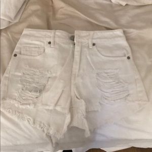 White Kendall and Kylie shorts